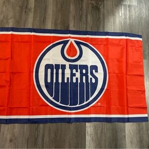 Oilers Red and Blue flag 3x5ft 90x150cm new flag banner
